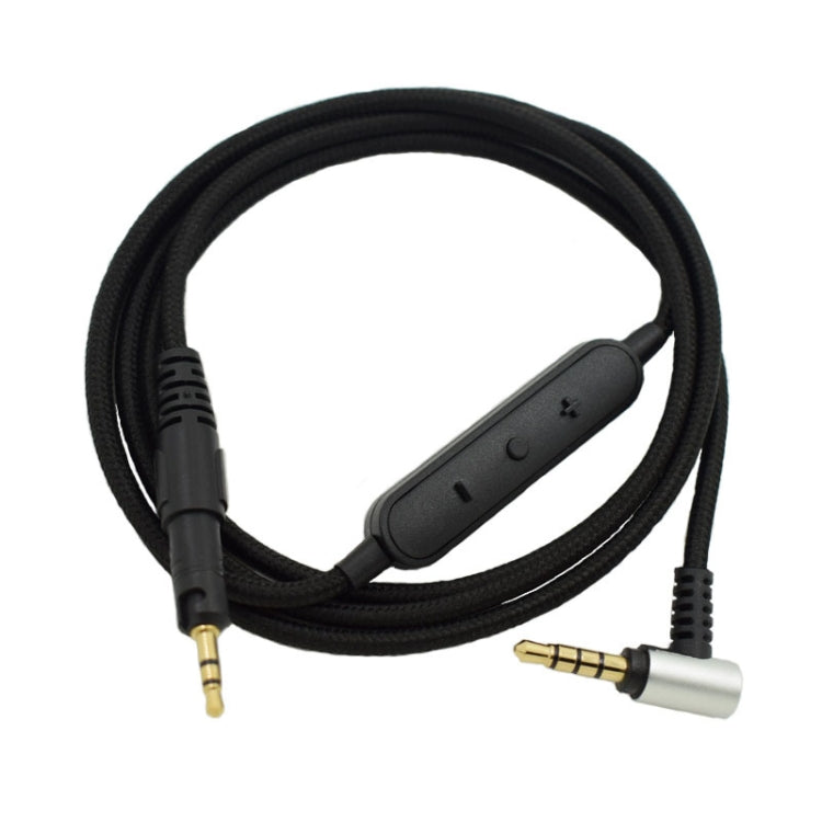 ZS0091 Wire-controlled Version Headphone Audio Cable for Audio-technica ATH-M50X M40X(Black) - Headset Accessories by PMC Jewellery | Online Shopping South Africa | PMC Jewellery | Buy Now Pay Later Mobicred