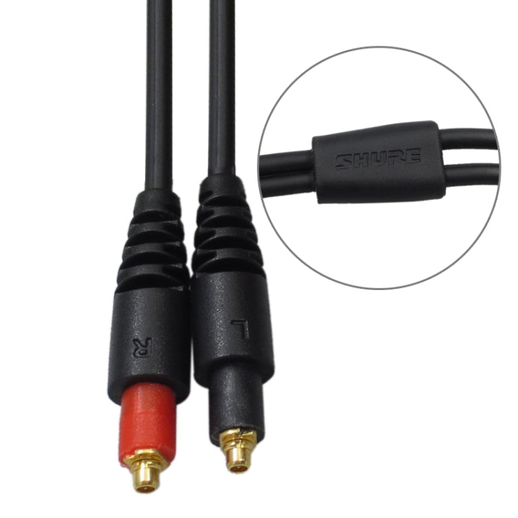 ZS0108 MMCX Interface Headphone Audio Cable for Shure SRH1440 SRH1540 SRH1840 (Black) - free shipping - PMC Jewellery - Order now!