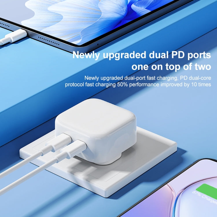ROCK T58 35W Dual USB-C / Type-C Ports PD Charger, CN Plug - free shipping - PMC TechLife - Order now!
