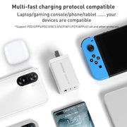 MOMAX UM30 PD 67W Fast Charger Power Adapter, UK Plug(White)