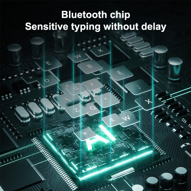 X3 10 inch Universal Tablet Round Keycap Wireless Bluetooth Keyboard (White) - Universal Keyboard by PMC TechLife | Online Shopping South Africa | PMC TechLife