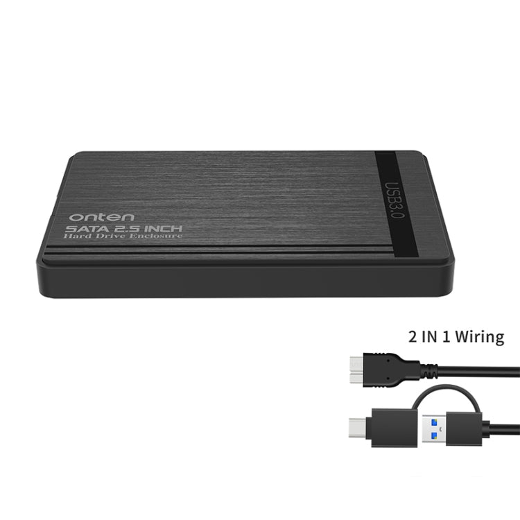 Onten UHD1 12.5 inch External Hard Drive Disk Case with 2 in 1Cable - HDD Enclosure by Onten | Online Shopping South Africa | PMC TechLife | Buy Now Pay Later Mobicred
