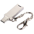 Mini Aluminum Alloy USB 2.0 Female to USB-C / Type-C Male Port Connector Adapter with Chain(Gold) - free shipping - PMC TechLife - Order now!
