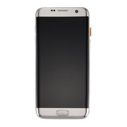 Original LCD Screen and Digitizer Full Assembly with Frame & Charging Port Board & Volume Button & Power Button for Galaxy S7 Edge / G935A(Silver)