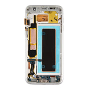 Original LCD Screen and Digitizer Full Assembly with Frame & Charging Port Board & Volume Button & Power Button for Galaxy S7 Edge / G935A(Silver)