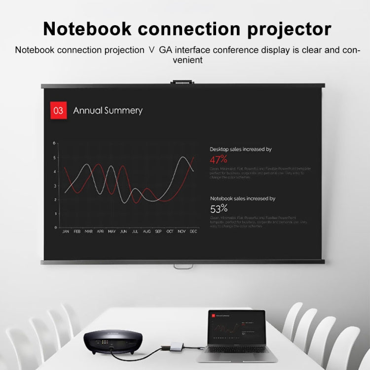 2 in 1 Multifunctional USB-C / Type-C to HDMI+VGA HUB Docking Station - USB HUB by PMC Jewellery | Online Shopping South Africa | PMC Jewellery | Buy Now Pay Later Mobicred