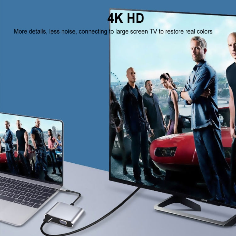 2 in 1 Multifunctional USB-C / Type-C to HDMI+VGA HUB Docking Station - USB HUB by PMC Jewellery | Online Shopping South Africa | PMC Jewellery | Buy Now Pay Later Mobicred