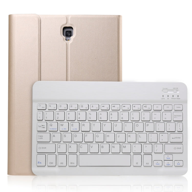 A830 Ultra-thin Detachable Bluetooth Keyboard Leather Tablet Case for Galaxy Tab S4 10.5 T830 / T835, with Holder(Gold) - Samsung Keyboard by PMC TechLife | Online Shopping South Africa | PMC TechLife