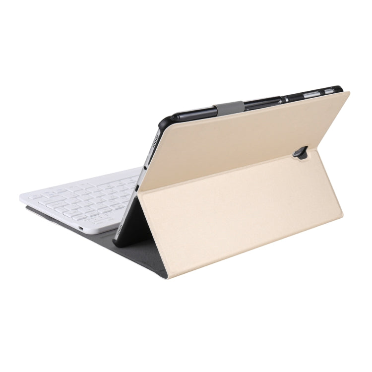 A830 Ultra-thin Detachable Bluetooth Keyboard Leather Tablet Case for Galaxy Tab S4 10.5 T830 / T835, with Holder(Gold) - Samsung Keyboard by PMC TechLife | Online Shopping South Africa | PMC TechLife