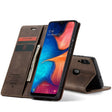 CaseMe-013 Multifunctional Retro Frosted Horizontal Flip Leather Case for Galaxy A20 / A30, with Card Slot & Holder & Wallet (Coffee) - free shipping - PMC Jewellery - Order now!