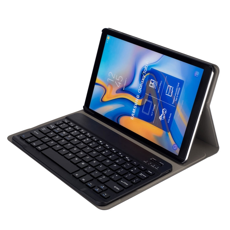 DY590 For Galaxy Tab A 10.5 T590 / T595 Detachable Plastic Bluetooth Keyboard Leather Tablet Case with Holder (Black) - Samsung Keyboard by PMC TechLife | Online Shopping South Africa | PMC TechLife