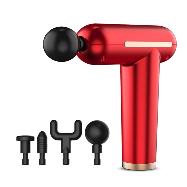 USB Charging Three-speed Vibration Adjustable Mini Fascia Gun Electric Massage Gun Full Body Massager(Red) - free shipping - PMC TechLife - Order now!