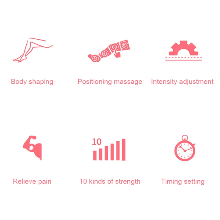 RD-M2857 Single Hand Airbag All-inclusive Intelligent Air Wave Pressure Massager without Host(Pink)