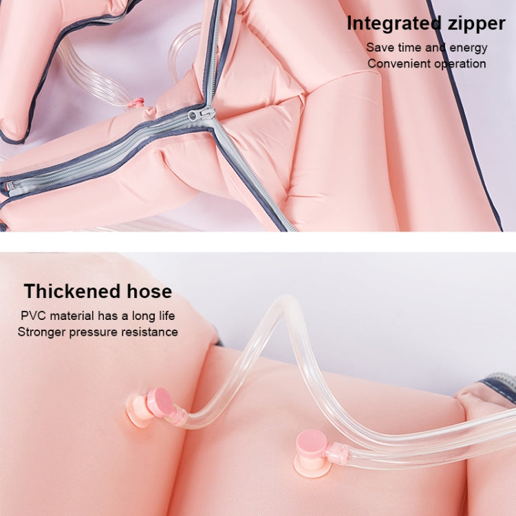 RD-M2857 4 in 1 Legs + Waist + Single Hand Airbag All-inclusive Intelligent Air Wave Pressure Massager with Host, Support Timing / Positioning Massage & 10 Kinds of Adjustable Force, US Plug or EU Plug(Pink)