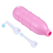 500ml Portable Handheld Travel Bidet Women Vaginal Male Anal Washing Sprayer (Pink)
