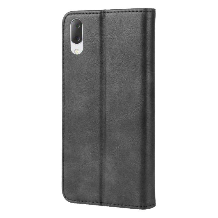 Magnetic Snap Retro Crazy Horse Texture Horizontal Flip Leather Case for Sony Xperia L3, with Holder & Card Slots & Photo Frame (Black) - Sony Cases by PMC TechLife | Online Shopping South Africa | PMC TechLife | Buy Now Pay Later Mobicred