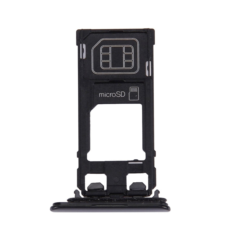 SIM Card Tray + Micro SD Card Tray for Sony Xperia XZ (Single SIM Version)(Black) - free shipping - PMC TechLife - Order now!
