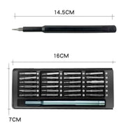 25 in 1 Screwdriver Set Magnetic Repair Tools, Plastic Handle