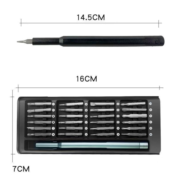 25 in 1 Screwdriver Set Magnetic Repair Tools, Plastic Handle