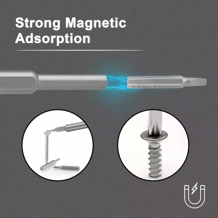 25 in 1 Screwdriver Set Magnetic Repair Tools, Plastic Handle