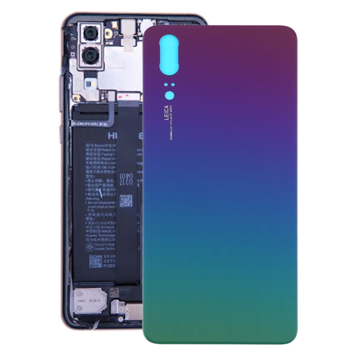 Battery Back Cover for Huawei P20(Aurora Blue) - Back Cover by PMc TechLife | Online Shopping South Africa | PMc TechLife | Buy Now Pay Later Mobicred