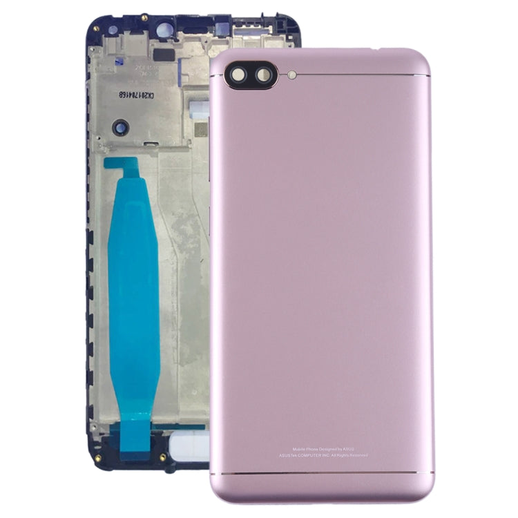 Back Cover with Camera Lens & Side Keys for Asus Zenfone 4 Max ZC520KL X00HD(Rose Gold) - Back Cover by PMC TechLife | Online Shopping South Africa | PMC TechLife | Buy Now Pay Later Mobicred