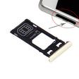 SIM Card Tray + Micro SD Card Tray + Card Slot Port Dust Plug for Sony Xperia X (Single SIM Version)(Lime Gold) - Card Tray by PMc TechLife | Online Shopping South Africa | PMc TechLife | Buy Now Pay Later Mobicred