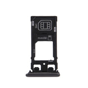 SIM Card Tray + Micro SD / SIM Card Tray + Card Slot Port Dust Plug for Sony Xperia X (Dual SIM Version)(Graphite Black)