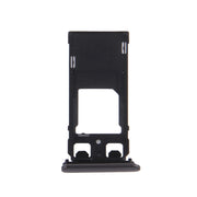 SIM Card Tray + Micro SD / SIM Card Tray + Card Slot Port Dust Plug for Sony Xperia X (Dual SIM Version)(Graphite Black)