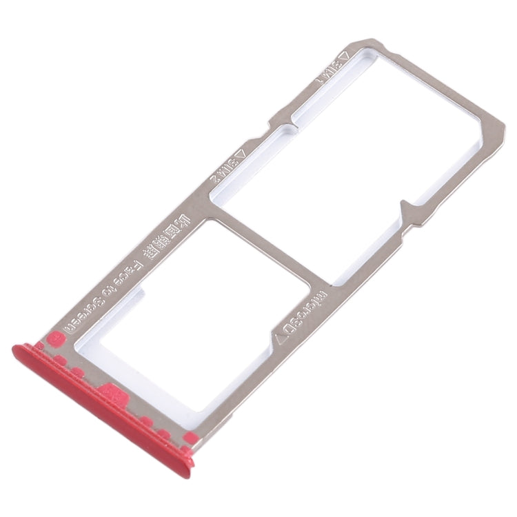 For OPPO A3 2 x SIM Card Tray + Micro SD Card Tray (Red) - Card Socket by PMc TechLife | Online Shopping South Africa | PMc TechLife | Buy Now Pay Later Mobicred