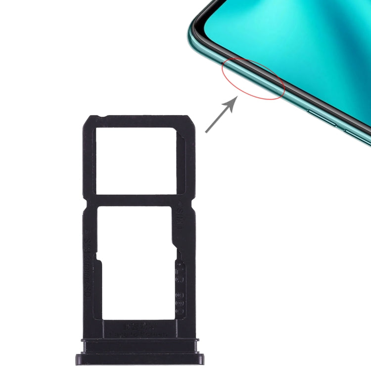 For OPPO R15 SIM Card Tray + SIM Card Tray / Micro SD Card Tray (Black) - Card Socket by PMc TechLife | Online Shopping South Africa | PMc TechLife | Buy Now Pay Later Mobicred