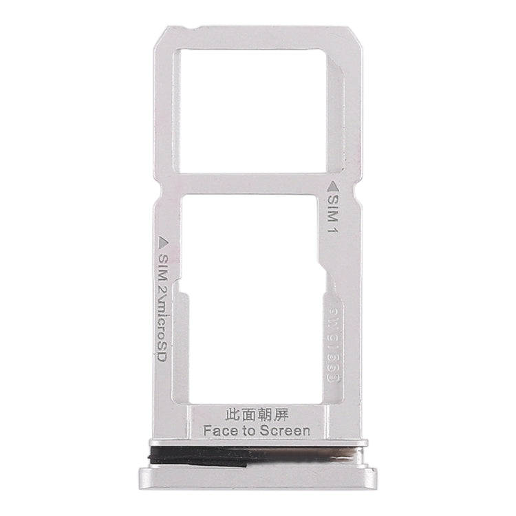 For OPPO R15 SIM Card Tray + SIM Card Tray / Micro SD Card Tray (Silver) - Card Socket by PMc TechLife | Online Shopping South Africa | PMc TechLife | Buy Now Pay Later Mobicred