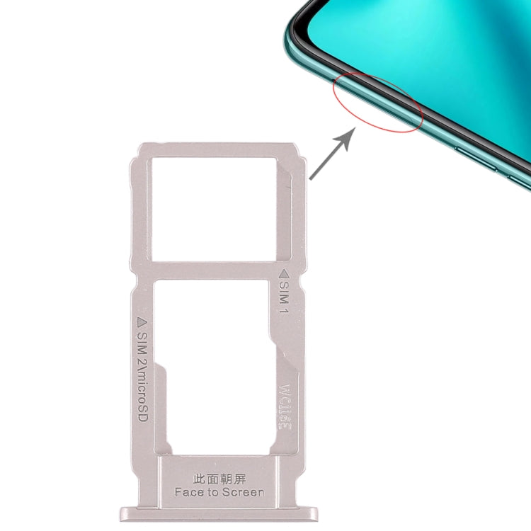 For OPPO R11 Plus SIM Card Tray + SIM Card Tray / Micro SD Card Tray (Silver) - Card Tray by PMc TechLife | Online Shopping South Africa | PMc TechLife | Buy Now Pay Later Mobicred
