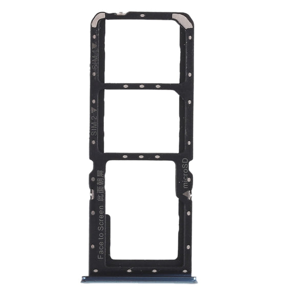 For OPPO K1 2 x SIM Card Tray + Micro SD Card Tray (Green)