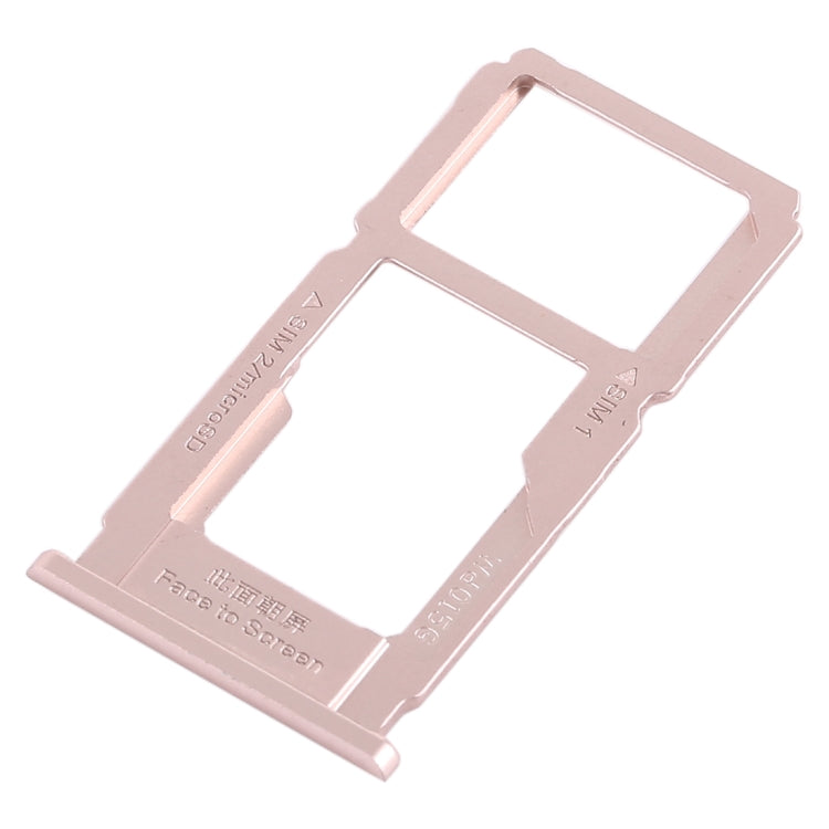 For OPPO R11s Plus SIM Card Tray + SIM Card Tray / Micro SD Card Tray (Rose Gold) - Card Socket by PMc TechLife | Online Shopping South Africa | PMc TechLife | Buy Now Pay Later Mobicred