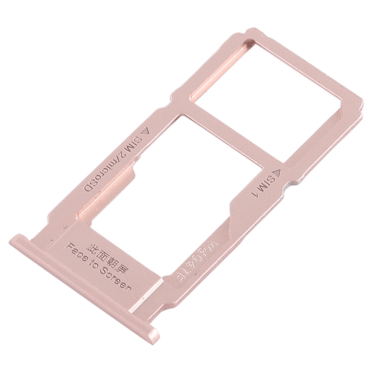 For OPPO R11s SIM Card Tray + SIM Card Tray / Micro SD Card Tray (Rose Gold) - Card Socket by PMc TechLife | Online Shopping South Africa | PMc TechLife | Buy Now Pay Later Mobicred