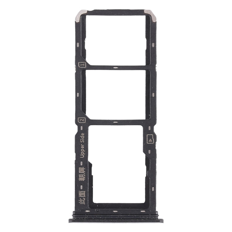 For Vivo Y83 2 x SIM Card Tray + Micro SD Card Tray (Black) - Card Tray by PMc TechLife | Online Shopping South Africa | PMc TechLife | Buy Now Pay Later Mobicred