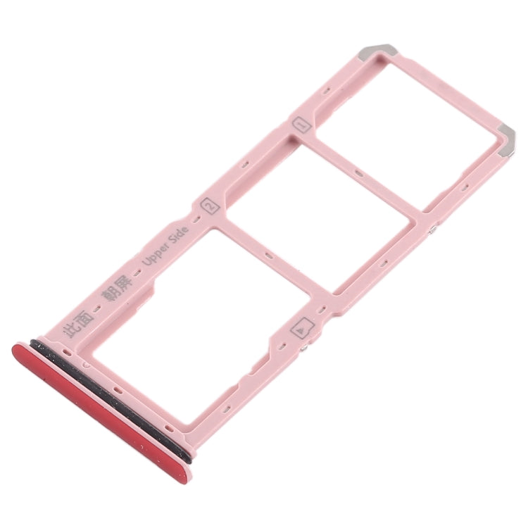 For Vivo Y83 2 x SIM Card Tray + Micro SD Card Tray (Red) - Card Tray by PMc TechLife | Online Shopping South Africa | PMc TechLife | Buy Now Pay Later Mobicred