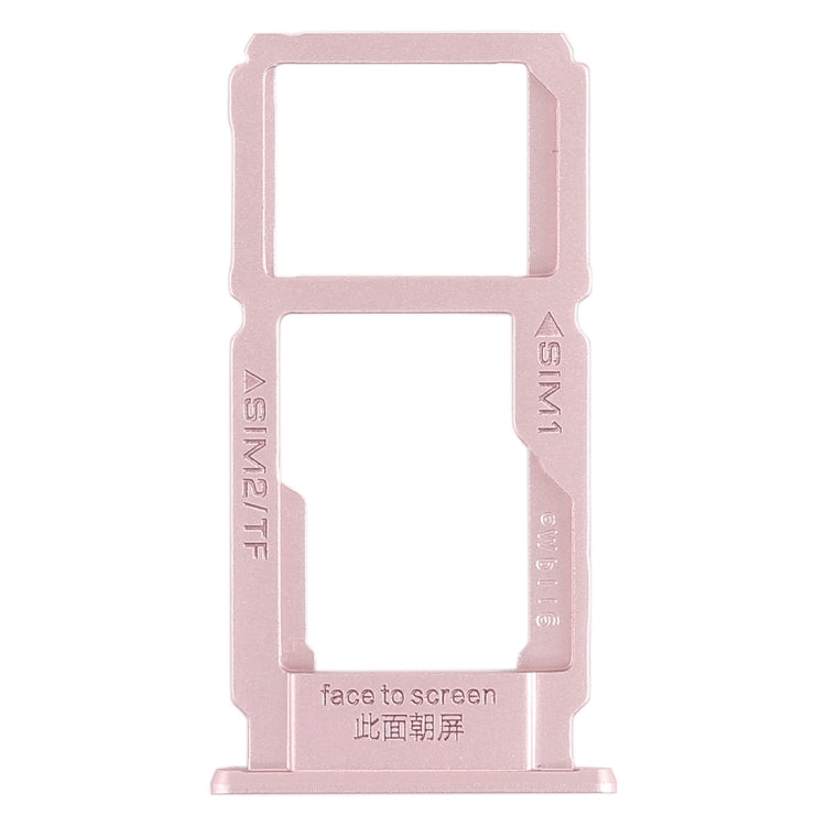For OPPO R9sk SIM Card Tray + SIM Card Tray / Micro SD Card Tray (Rose Gold)