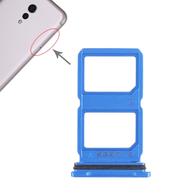 For Vivo Xplay6 2 x SIM Card Tray (Blue) - Card Tray by PMc TechLife | Online Shopping South Africa | PMc TechLife | Buy Now Pay Later Mobicred