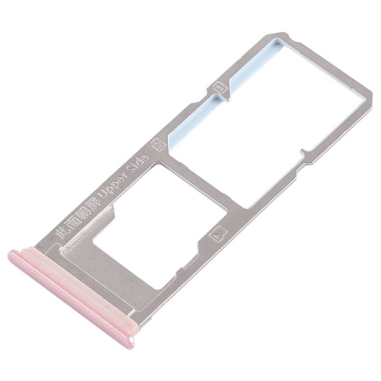 For Vivo Y79 2 x SIM Card Tray + Micro SD Card Tray (Rose Gold) - Card Socket by PMc TechLife | Online Shopping South Africa | PMc TechLife | Buy Now Pay Later Mobicred