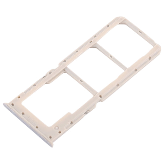 For OPPO A5 / A3s 2 x SIM Card Tray + Micro SD Card Tray (Silver)