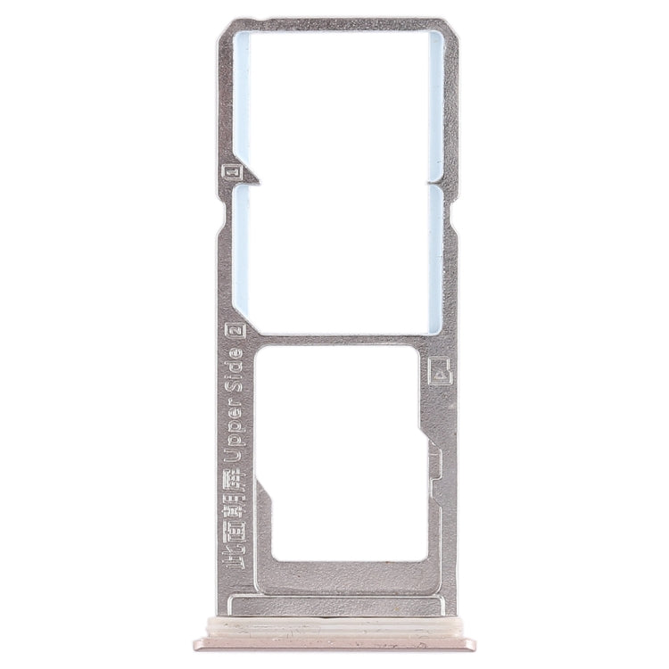 For Vivo Y85 / Z1 / Z1i / V9 Youth / V9 2 x SIM Card Tray + Micro SD Card Tray (Gold) - Card Socket by PMc TechLife | Online Shopping South Africa | PMc TechLife | Buy Now Pay Later Mobicred