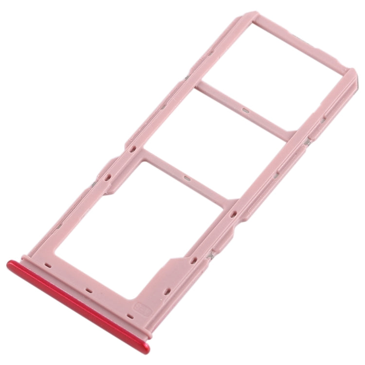 For Vivo Y93 2 x SIM Card Tray + Micro SD Card Tray (Red) - Card Socket by PMc TechLife | Online Shopping South Africa | PMc TechLife | Buy Now Pay Later Mobicred