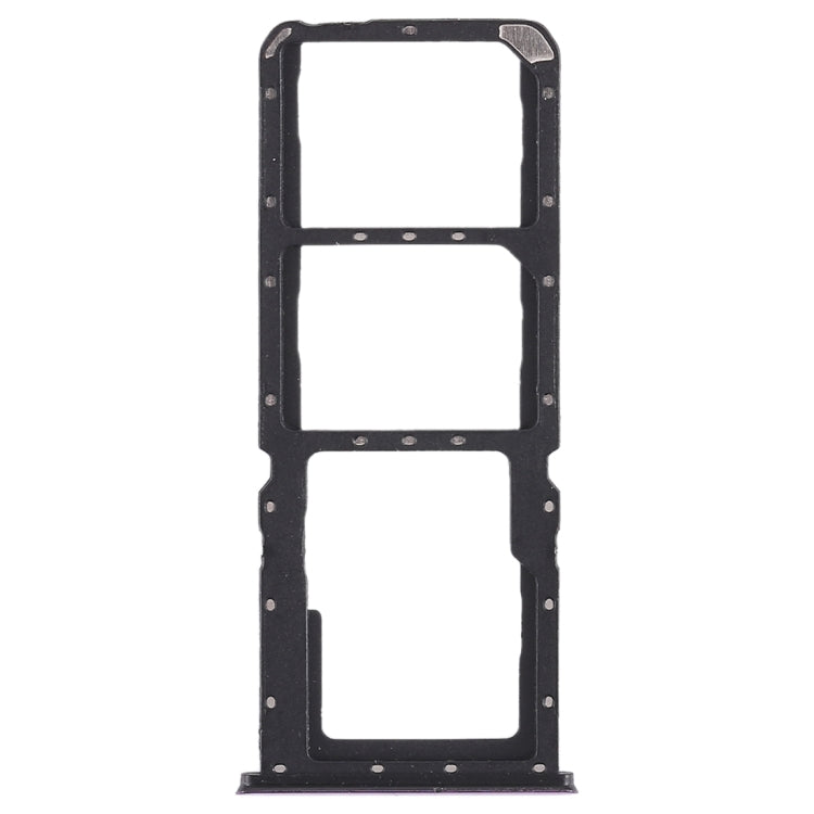 For OPPO A7x / F9 / F9 Pro / Realme 2 Pro 2 x SIM Card Tray + Micro SD Card Tray (Purple)