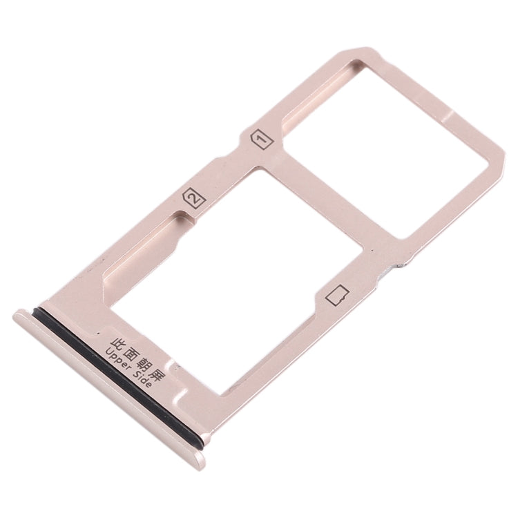 For Vivo X20 SIM Card Tray + SIM Card Tray / Micro SD Card Tray (Gold) - Card Socket by PMc TechLife | Online Shopping South Africa | PMc TechLife | Buy Now Pay Later Mobicred