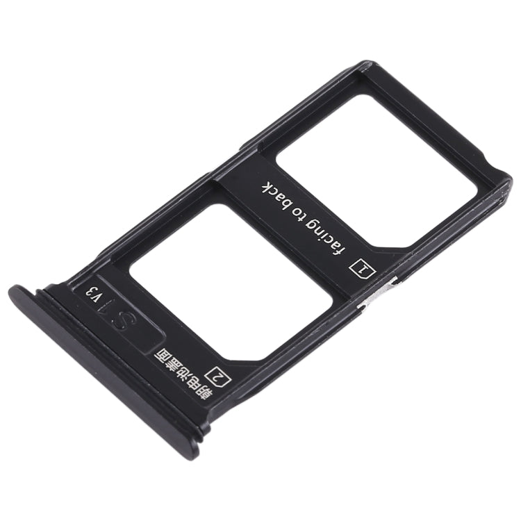 For Vivo X9 Plus 2 x SIM Card Tray (Black) - Card Socket by PMc TechLife | Online Shopping South Africa | PMc TechLife | Buy Now Pay Later Mobicred