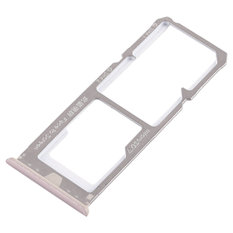For OPPO A73 / F5 2 x SIM Card Tray + Micro SD Card Tray (Gold) - Card Socket by PMc TechLife | Online Shopping South Africa | PMc TechLife | Buy Now Pay Later Mobicred