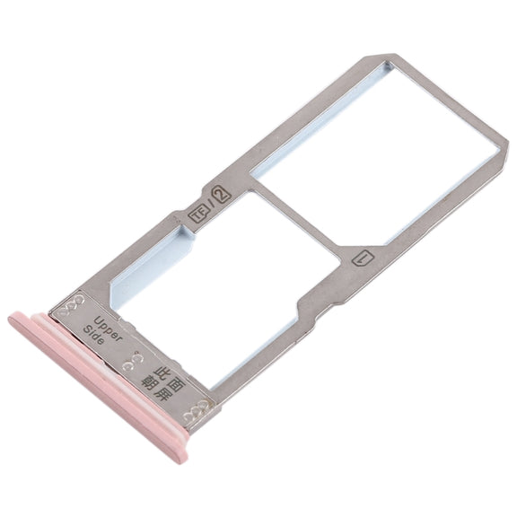 For Vivo Y67 SIM Card Tray + SIM Card Tray / Micro SD Card Tray (Rose Gold)