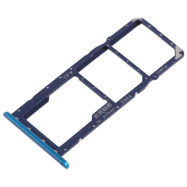 2 x SIM Card Tray / Micro SD Card Tray for Huawei Enjoy 9 (Blue) - Card Socket by PMc TechLife | Online Shopping South Africa | PMc TechLife | Buy Now Pay Later Mobicred